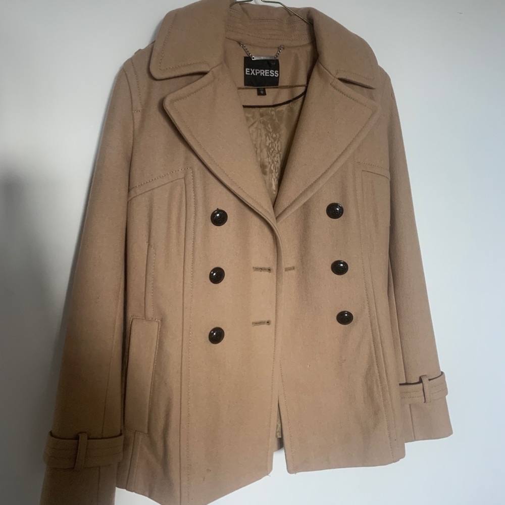 Beige peacoat